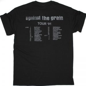 BAD RELIGION AGAINST THE GRAIN WORLD 1991 TOUR NEW BLACK T SHIRT