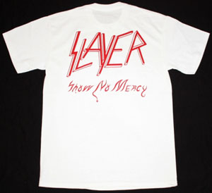 SLAYER SHOW NO MERCY'83 NEW WHITE T-SHIRT