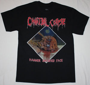 CANNIBAL CORPSE HAMMER SMASHED FACE 1993 NEW BLACK T-SHIRT