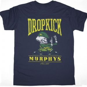 DROPKICK MURPHYS FIST UP NEW NAVY T SHIRT