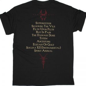 SOULFLY TOTEM TRACKLIST NEW BLACK T-SHIRT