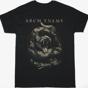 ARCH ENEMY DECEIVER SNAKE NEW BLACK T-SHIRT