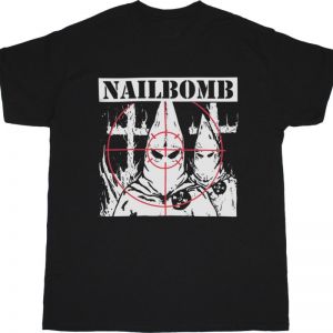 NAILBOMB CROSSHAIRS NEW BLACK T-SHIRT