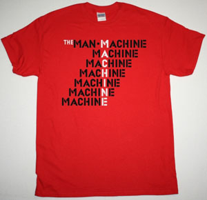 KRAFTWERK THE MAN-MACHINE 1978 NEW RED T-SHIRT