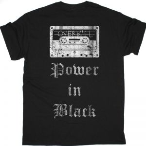 OVERKILL POWER IN BLACK NEW BLACK T SHIRT