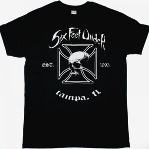 SIX FEET UNDER EST. 1993 NEW BLACK T-SHIRT