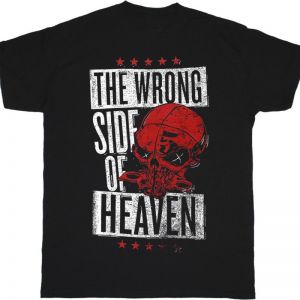 FIVE FINGER DEATH PUNCH THE WRONG SIDE OF HEAVEN THE RIGHTEOUS SIDE OF HELL NEW BLACK T-SHIRT