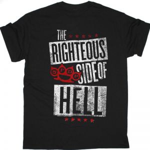 FIVE FINGER DEATH PUNCH THE WRONG SIDE OF HEAVEN THE RIGHTEOUS SIDE OF HELL NEW BLACK T-SHIRT