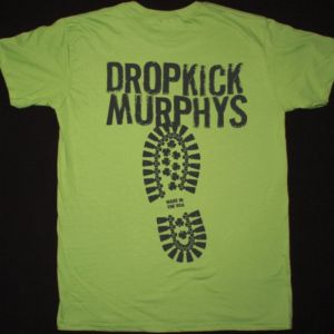 DROPKICK MURPHYS BOOT NEW GREEN T SHIRT
