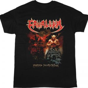 CAVALERA MORBID DEVASTATION TRACK LIST NEW BLACK T SHIRT