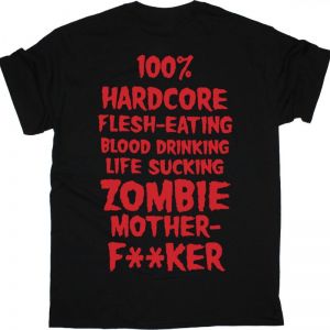 ROB ZOMBIE 100% HARDCORE NEW BLACK T-SHIRT