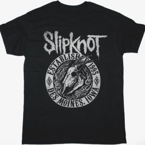 SLIPKNOT FLAMING GOAT NEW BLACK T SHIRT