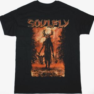 SOULFLY WENDIGO 2023 TOUR DATE NEW BLACK T SHIRT