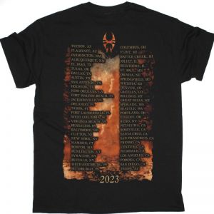 SOULFLY WENDIGO 2023 TOUR DATE NEW BLACK T SHIRT