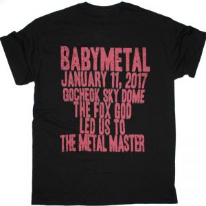 BABYMETAL METAL DAWN NEW BLACK T-SHIRT