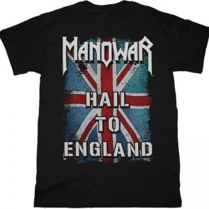 MANOWAR HAIL TO ENGLAND NEW BLACK T-SHIRT
