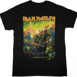 IRON MAIDEN THE WRITING ON THE WALL 2022 TOUR NEW BLACK T-SHIRT