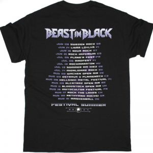 BEAST IN BLACK FESTIVAL SUMMER 2024 NEW BLACK T-SHIRT