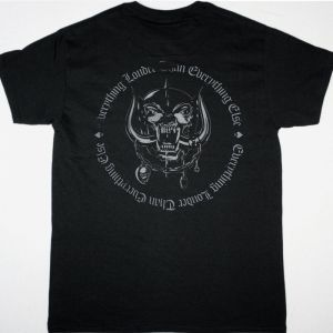 MOTORHEAD EVERYTHING LOUDER THAN EVERYTHING ELSE  NEW BLACK T-SHIRT