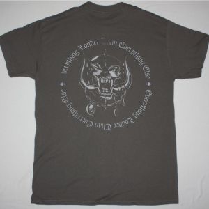 MOTORHEAD EVERYTHING LOUDER THAN EVERYTHING ELSE  NEW GREY T-SHIRT