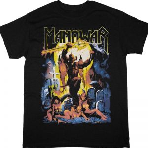 MANOWAR  HELL ON EARTH PART IV NEW BLACK T-SHIRT