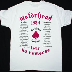 MOTORHEAD NO REMORSE NEW WHITE T-SHIRT