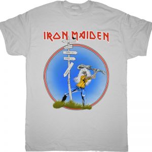IRON MAIDEN THE BEAST AT READING AND USA NEW GREY T-SHIRT