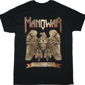MANOWAR BATTLE HYMNS CRUSHING THE ENEMIES OF METAL NEW BLACK T-SHIRT
