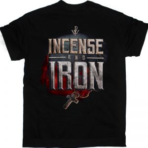 POWERWOLF INCENSE AND IRON NEW BLACK T-SHIRT