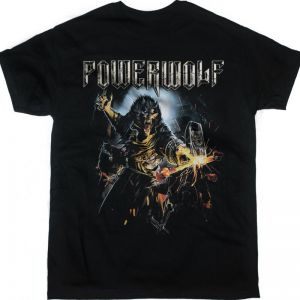 POWERWOLF INCENSE AND IRON NEW BLACK T-SHIRT