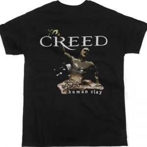 CREED HUMAN CLAY NEW BLACK T-SHIRT