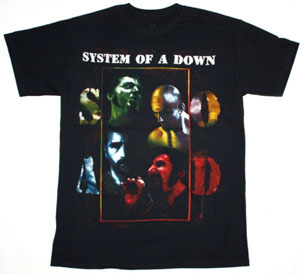 SYSTEM OF A DOWN BAND NEW BLACK T-SHIRT