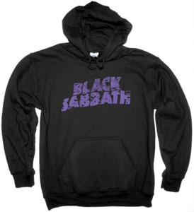 BLACK SABBATH BAND LOGO NEW BLACK HOODIE