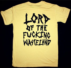 TOXIC HOLOCAUST LORD OF THE WASTELAND NEW YELLOW T SHIRT