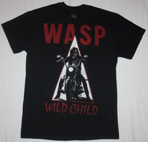 W.A.S.P. WILD CHILD'85  NEW BLACK T-SHIRT