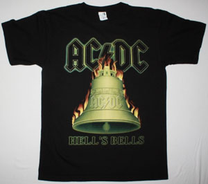 AC DC HELL'S BELLS AC/DC  NEW BLACK T-SHIRT