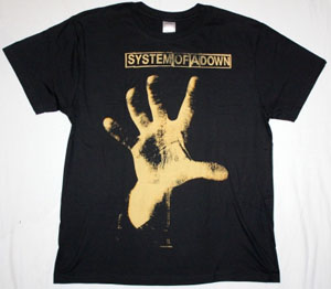 SYSTEM OF A DOWN HAND NEW BLACK T-SHIRT
