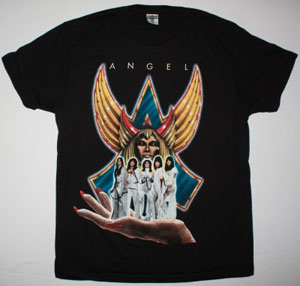 ANGEL HELLUVA BAND 1976 NEW BLACK T-SHIRT