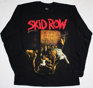 SKID ROW SLAVE TO THE GRIND '91 NEW BLACK LONG SLEEVE T-SHIRT