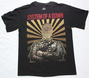 SYSTEM OF A DOWN FACELESS NEW BLACK T-SHIRT
