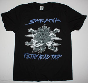 SARAYA FILTHY ROAD TRIP TOUR NEW BLACK T SHIRT