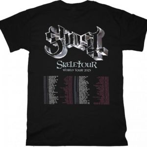 GHOST SKELETOUR NEW BLACK T-SHIRT