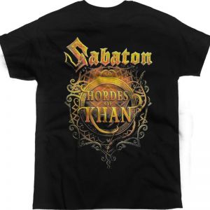 SABATON HORDES OF KHAN NEW BLACK T-SHIRT