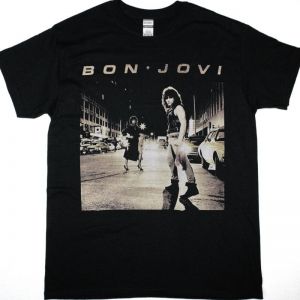 BON JOVI BON JOVI 1984 NEW BLACK T SHIRT