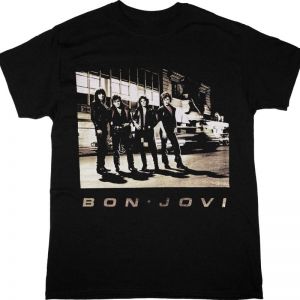 BON JOVI BON JOVI 1984 NEW BLACK T SHIRT
