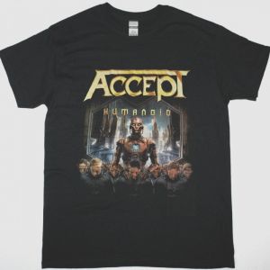 ACCEPT HUMANOID NEW BLACK T-SHIRT