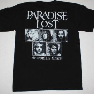 PARADISE LOST DRACONIAN TIMES'95 NEW BLACK T-SHIRT