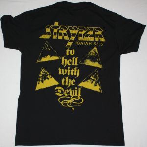 STRYPER TO HELL WITH THE DEVIL NEW BLACK T-SHIRT