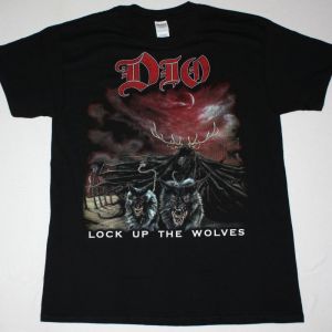 DIO LOCK UP THE WOLVES NEW BLACK T-SHIRT