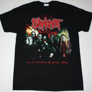 SLIPKNOT ALL OF OUR ENDINGS ARE WAITING TO BEGIN NEW BLACK T-SHIRT